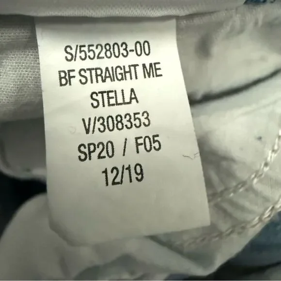 Old Navy Boyfriend Straight Me Stella Mid Rise Women’s Distressed Blue Jeans - Picture 6 of 6